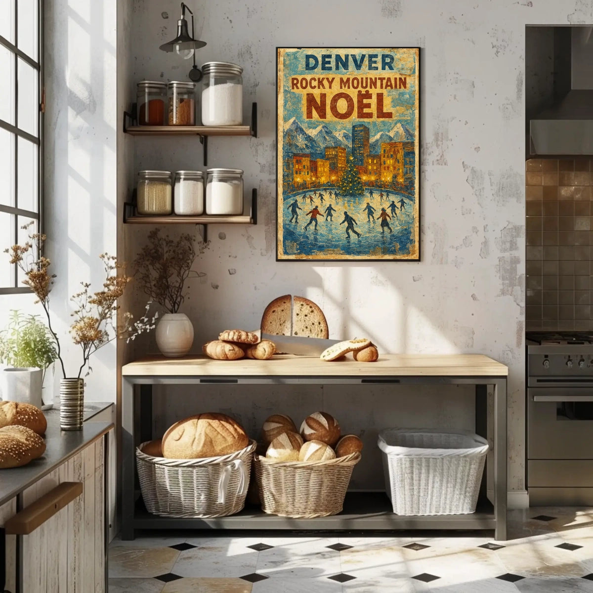 Denver Rocky Mountain Noël Poster
