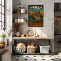 Louisville, Kentucky The Heart of Bourbon, Horses, and Heritage Poster