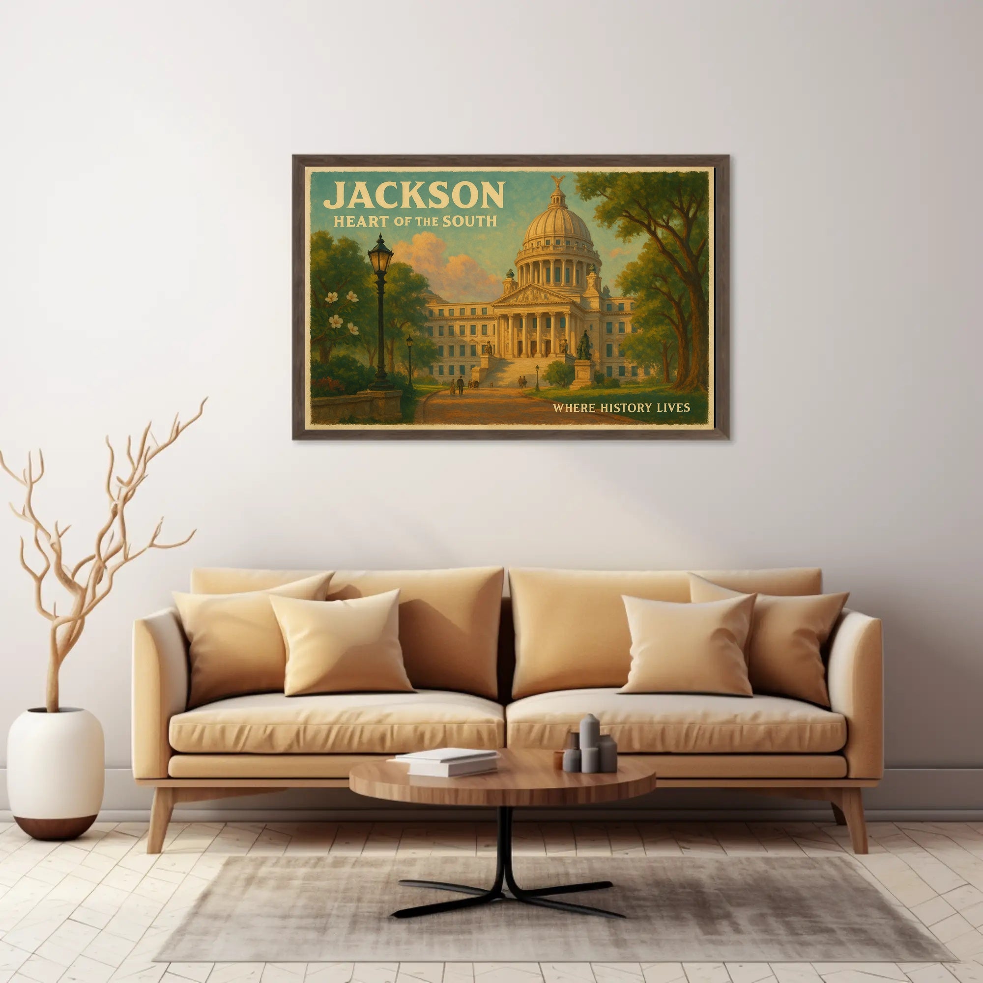 Jackson Heart of the South Travel Poster