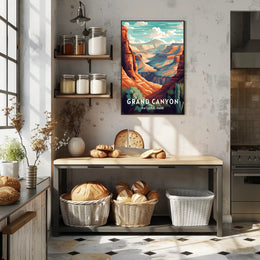 Grand Canyon Adventure Awaits National Park Poster