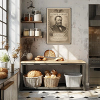 Ulysses S Grant 18th President Sketch Poster Art Print PosterGoat