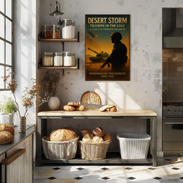 Operation Desert Storm Patriotic Strength Honor Poster