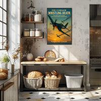 F4U Corsair Fighter WWII Poster