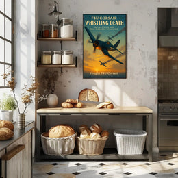 F4U Corsair Fighter WWII Poster