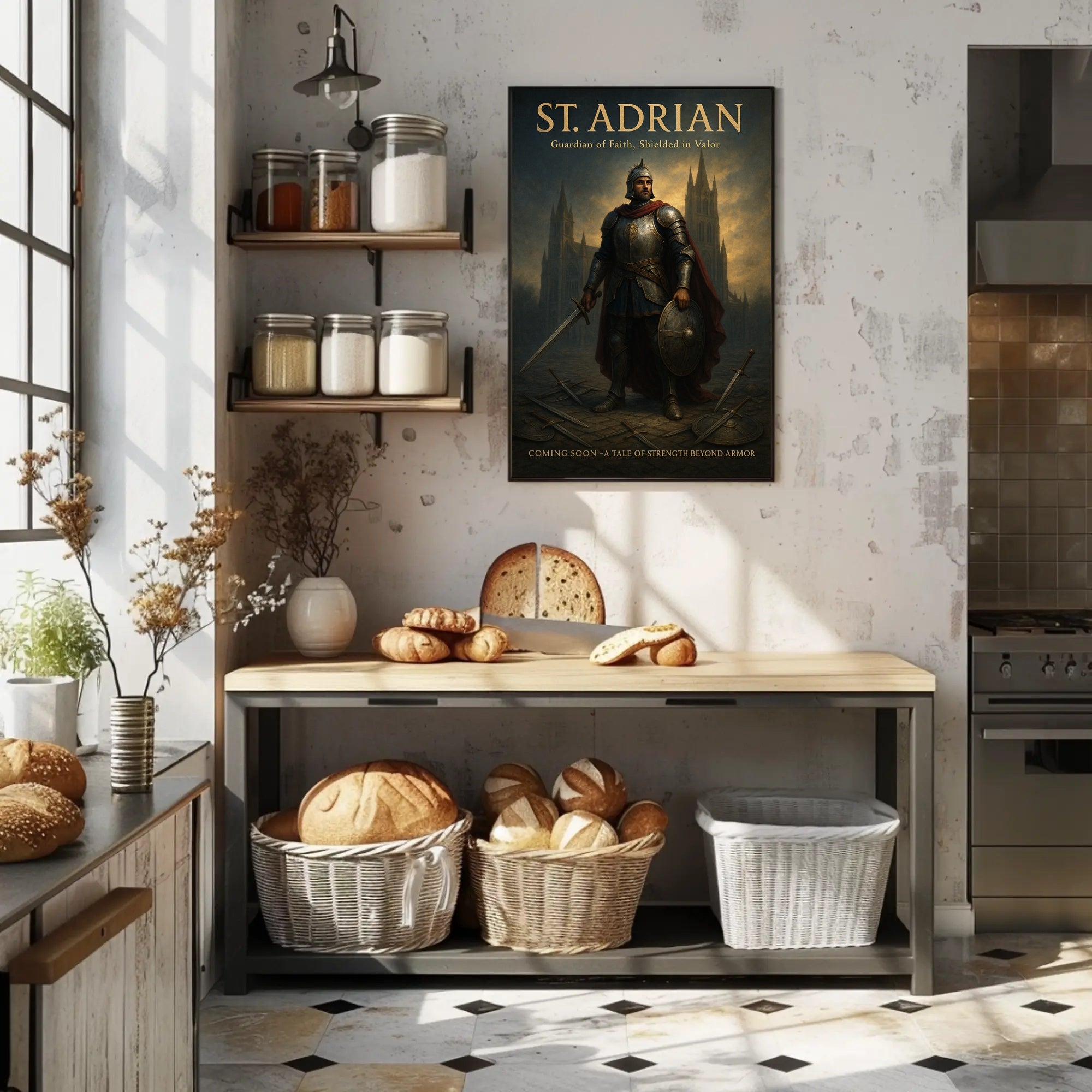 St. Adrian Guardian of Faith Poster PosterGoat