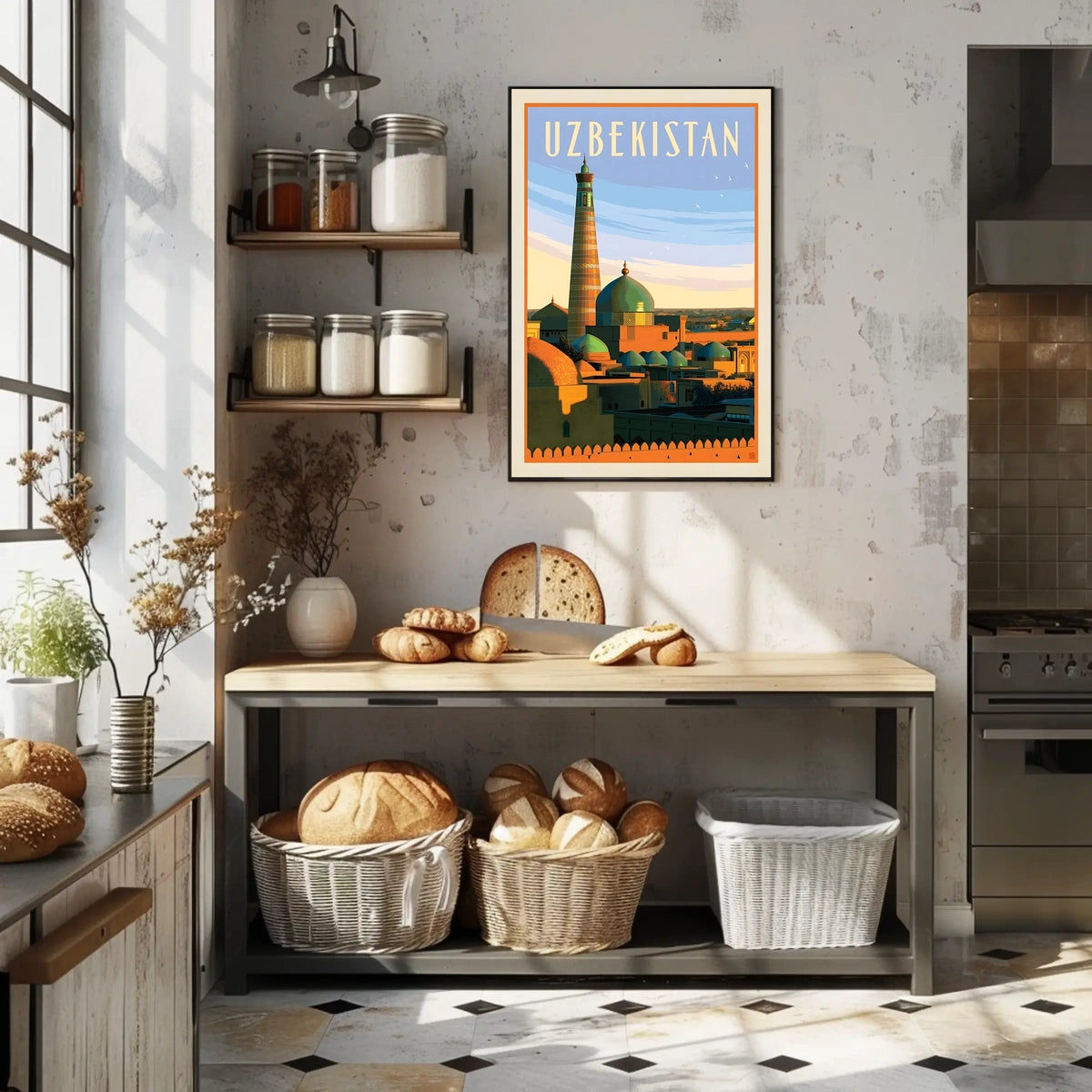 Uzbekistan Travel Poster
