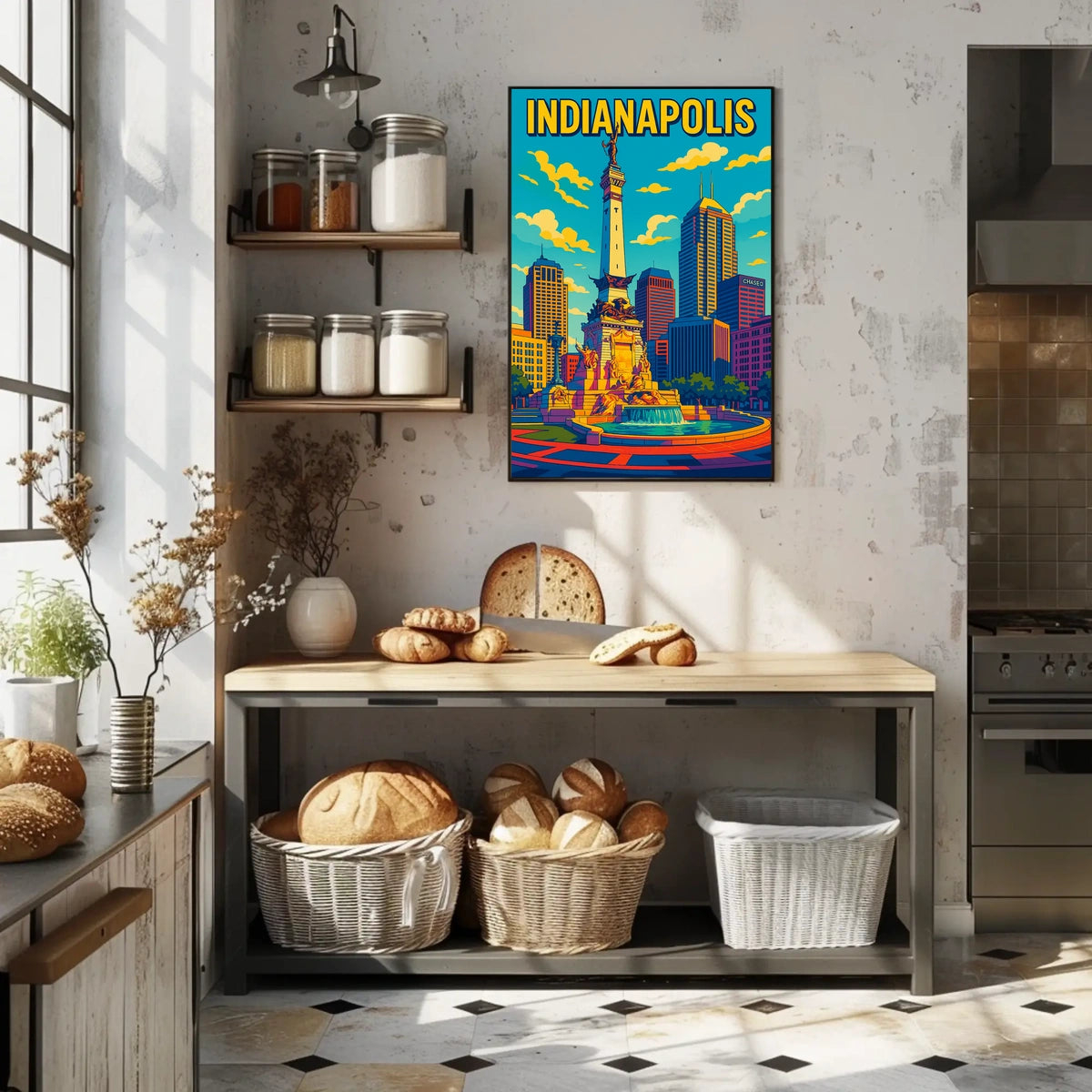 Indianapolis Skyline Poster