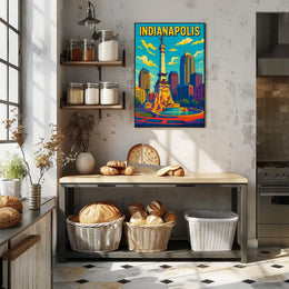 Indianapolis Skyline Poster