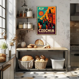 Czechia Travel Adventure Vibrant Artistic Poster PosterGoat