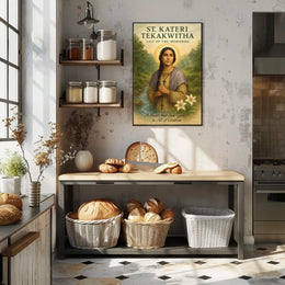 St. Kateri Tekakwitha Lily Of The Poster