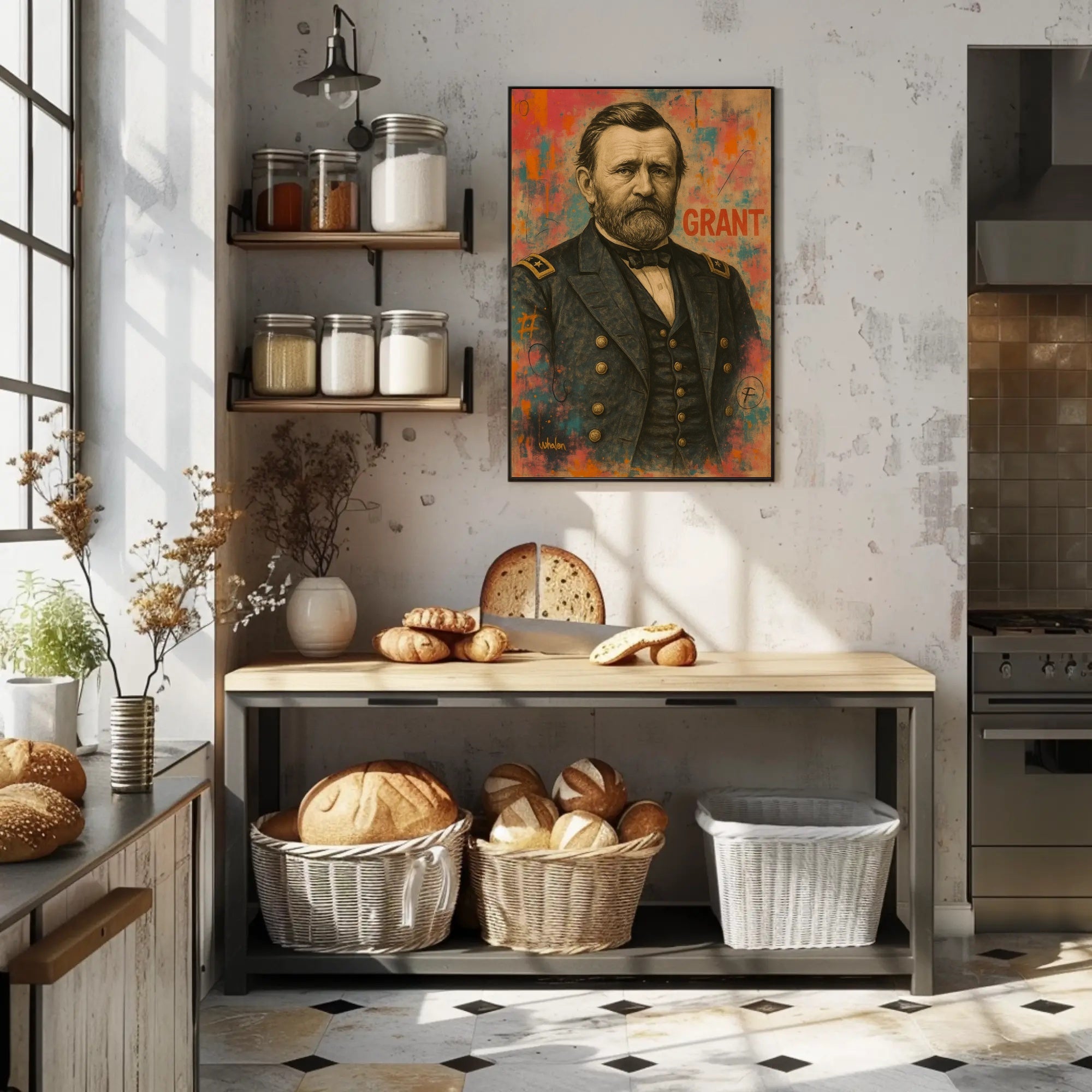 Grant Military Portrait Historical Presidential Poster