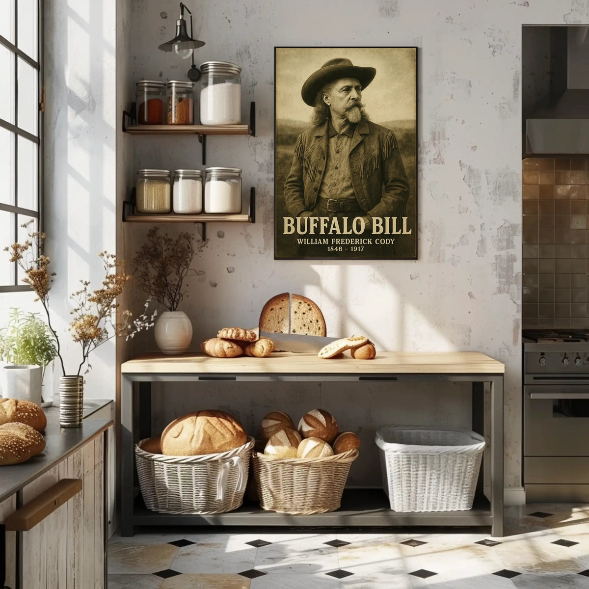 Buffalo Bill Iconic Cowboy Era Historical Poster