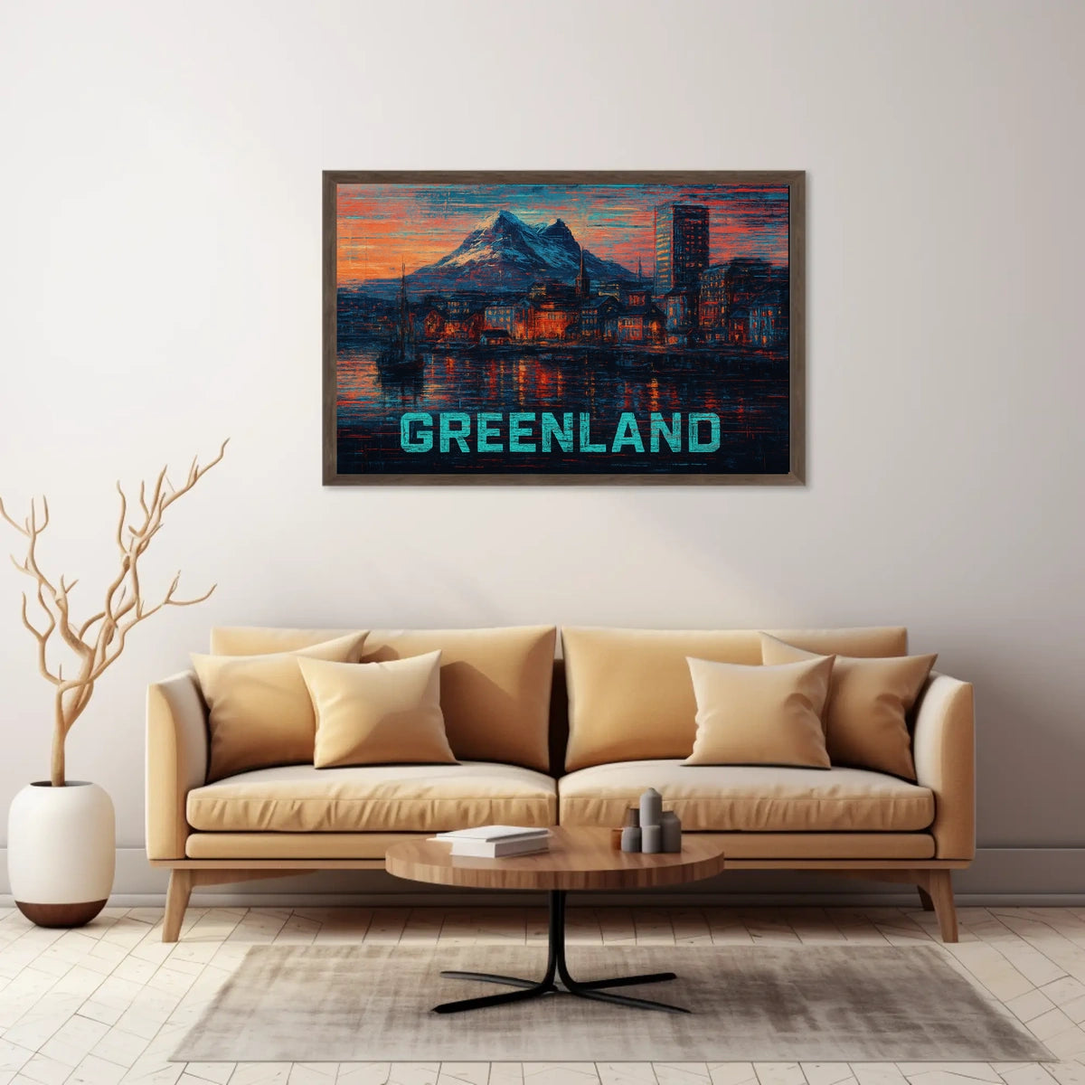 Greenland A Vibrant Landscape Poster