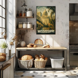 Mississippi State Capitol Poster