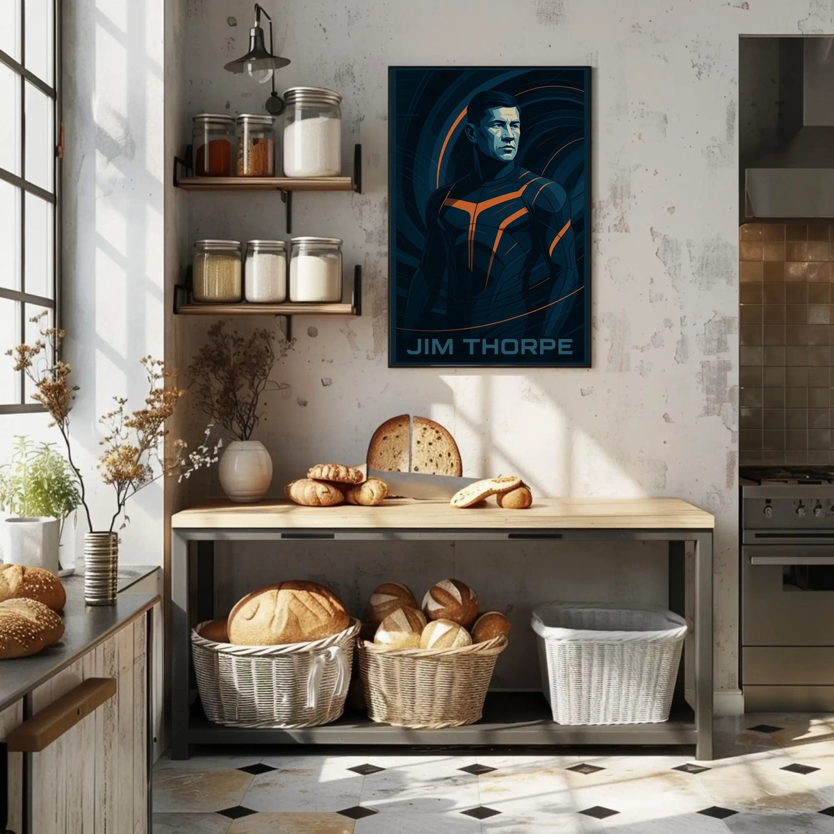 Jim Thorpe Iconic Athlete Poster
