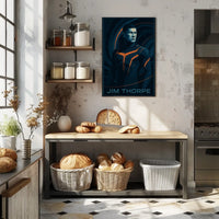 Jim Thorpe Iconic Athlete Poster