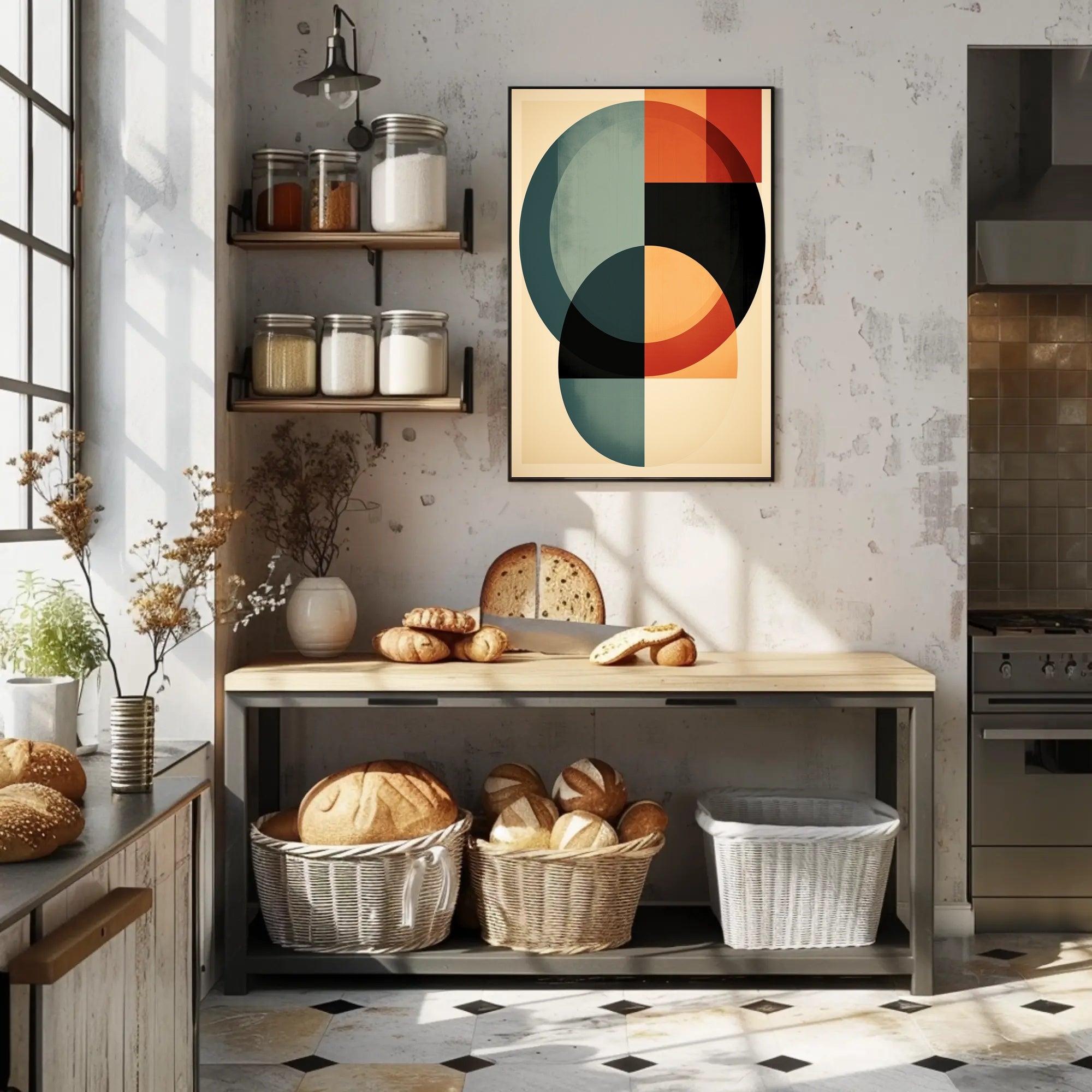 Abstract Geometric Harmony Abstract Poster