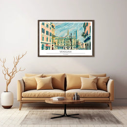 Vibrant Warsaw Cityscape Poster PosterGoat