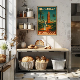 Marrakech Travel Poster