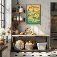Explore Coastal Treasures Wall Art Print PosterGoat