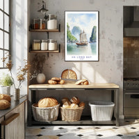 Tranquil Waters of Ha Long Bay Poster PosterGoat