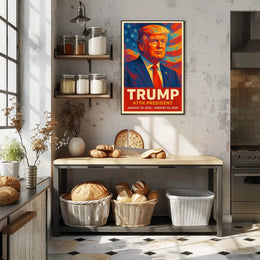Trump Forty Seventh President Patriotic Wall Art Poster