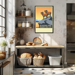 Preserve Wildlife in National Parks Poster PosterGoat