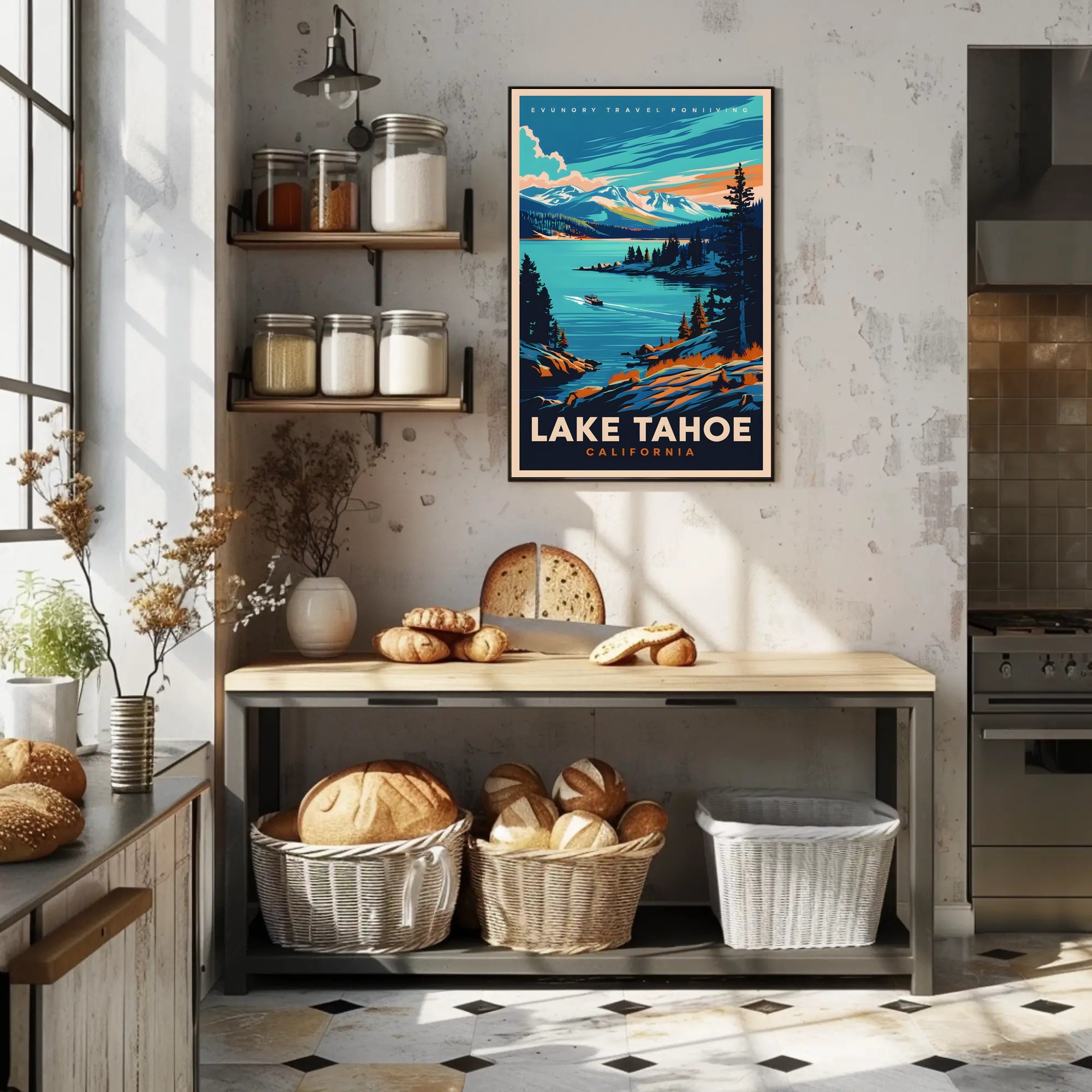 Lake Tahoe Travel Poster