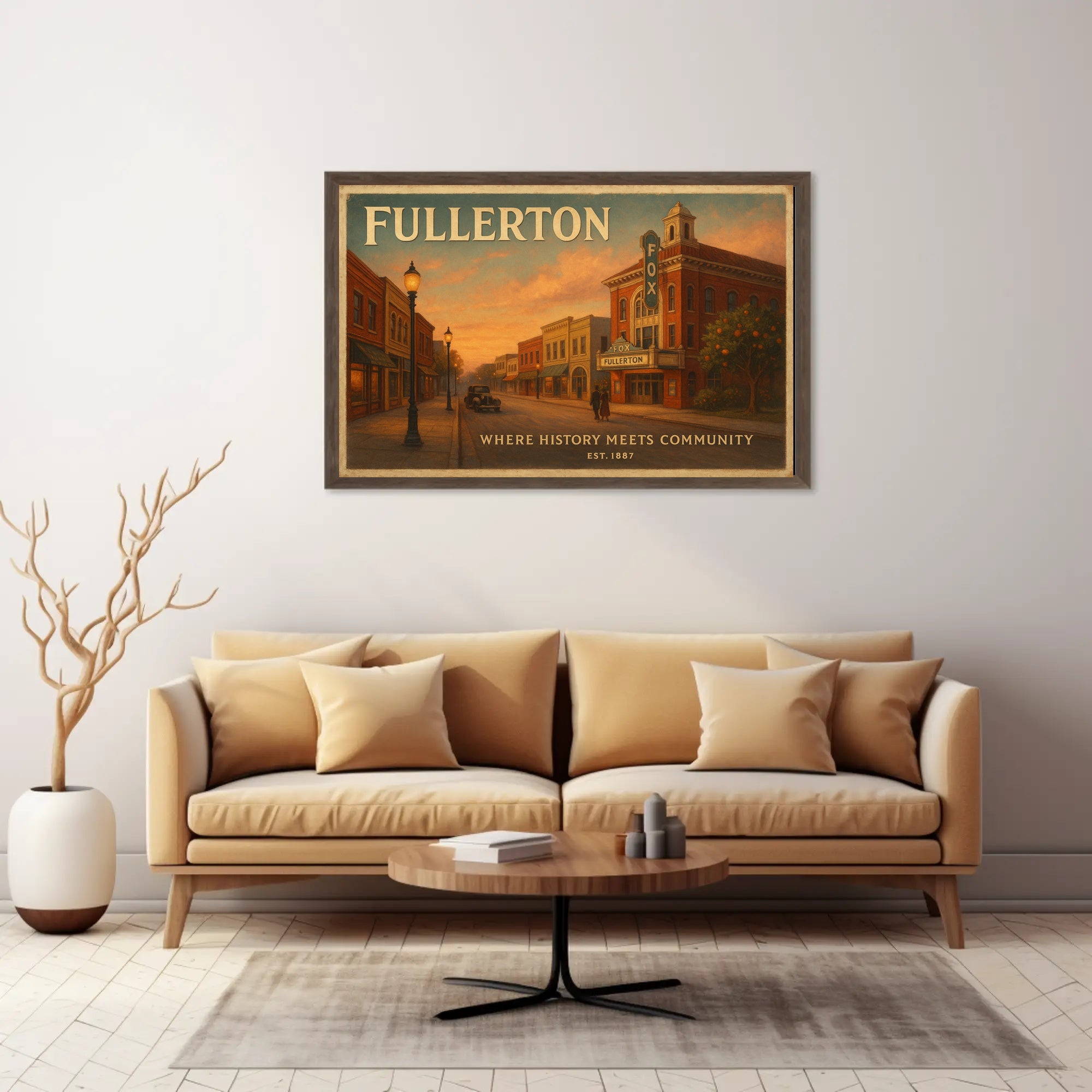 Fullerton History Community Travel Poster