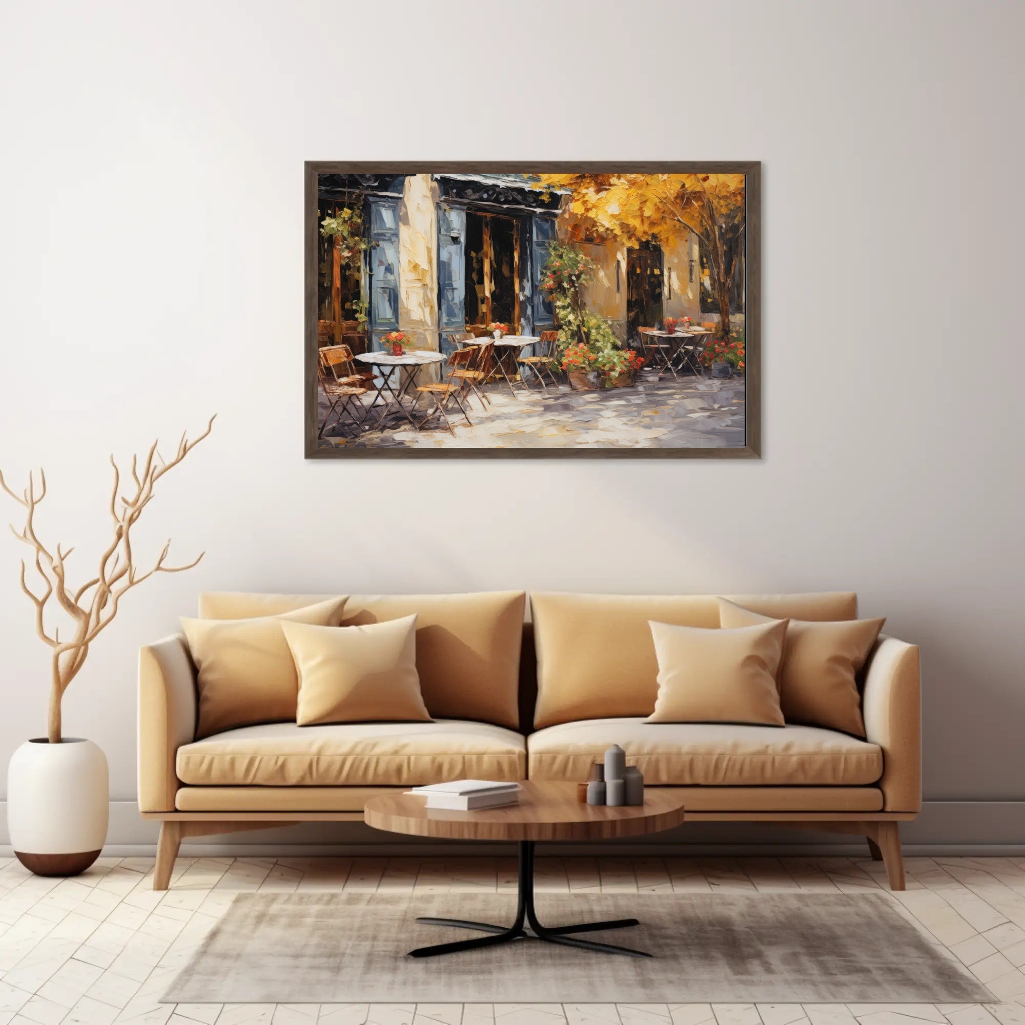 Charming Café Terrace Poster