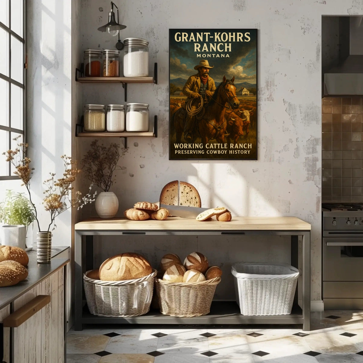 Grant-Kohrs Ranch Preserving Cowboy Poster