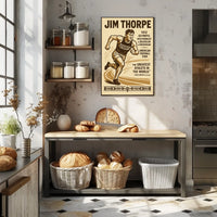 Celebrating Jim Thorpe Legendary Athlete Poster