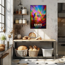 Barre, Vermont A Colorful Perspective Poster