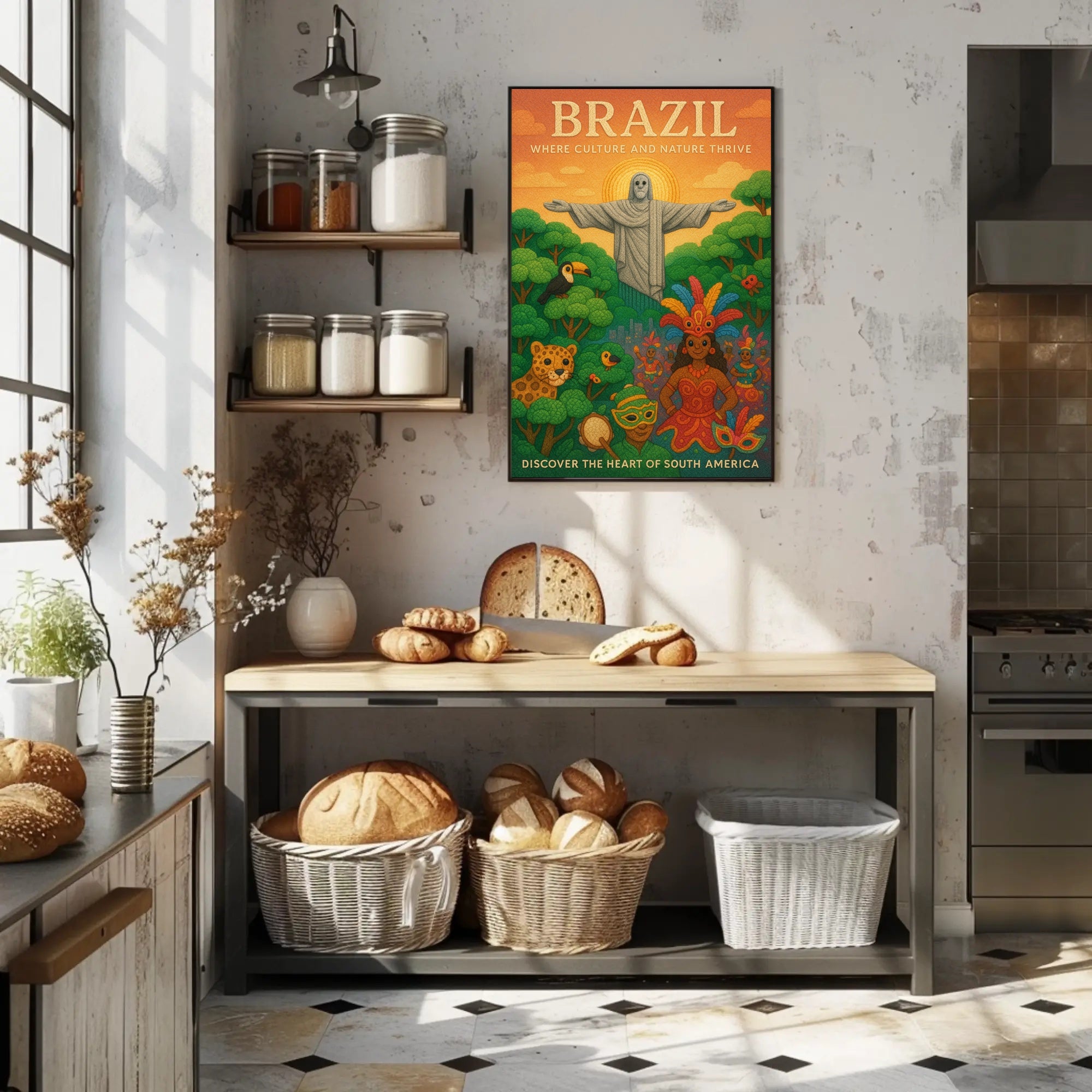 Discover the Heart of South America Poster