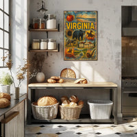Virginia A Journey Through History and Nature Poster