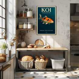 Koi Serene and Elegant Poster