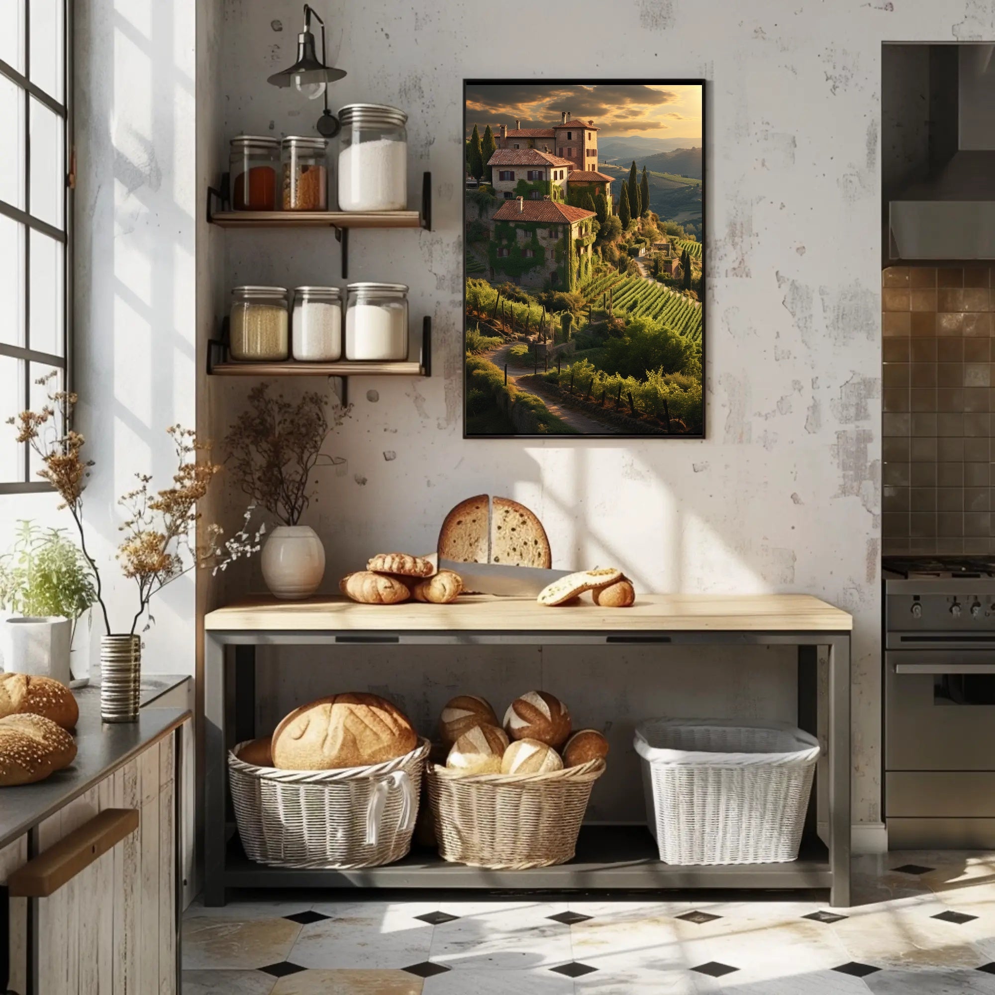 Tuscan Countryside Landscape Wall Art Cultural or Heritage Poster