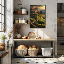 Tuscan Countryside Landscape Wall Art Cultural or Heritage Poster
