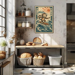 Surfing Monkey Adventure Poster