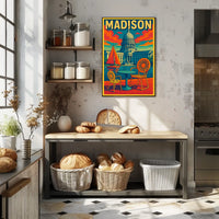 Madison Capitol Scene Poster