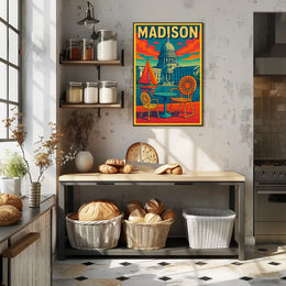 Madison Capitol Scene Poster