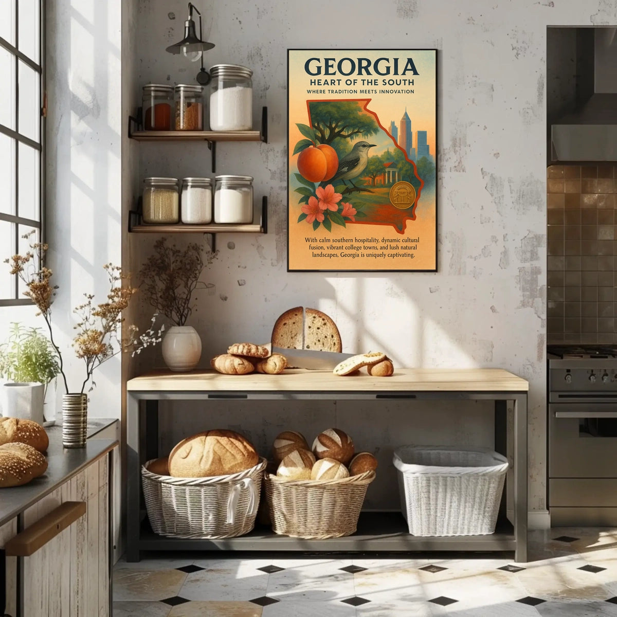 Georgia Heart Of The South Poster