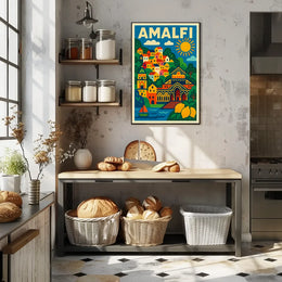 Amalfi Vibes Poster Museum Quality Coastal Decor