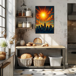 Radiant Cityscape Poster