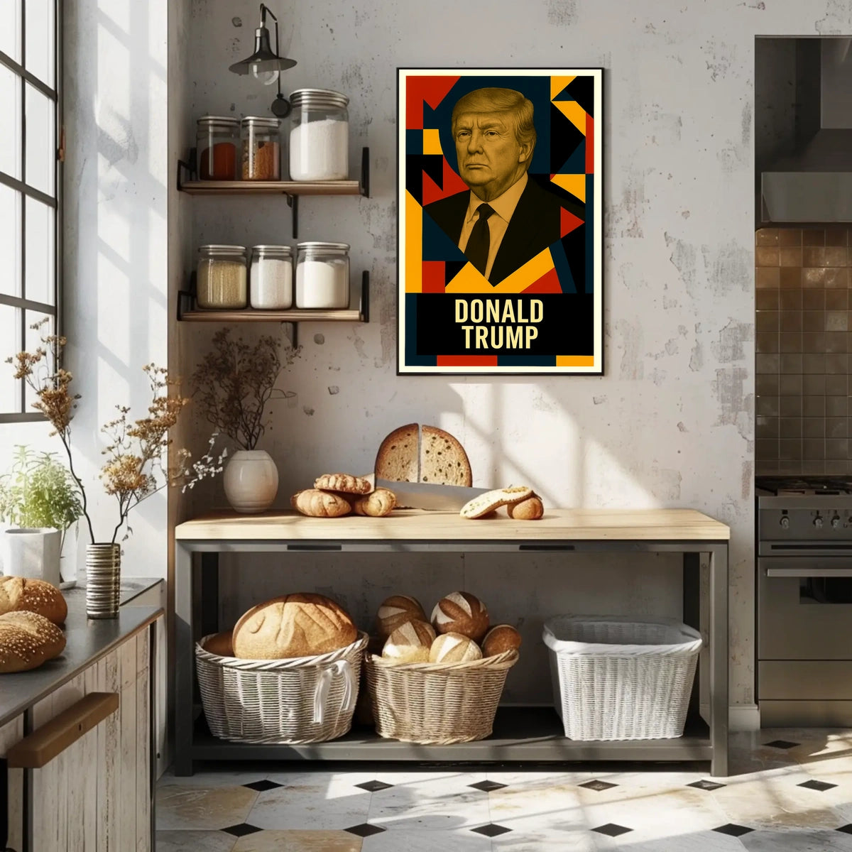 Donald Trump 47th President of the United States Abstract Pop Poster