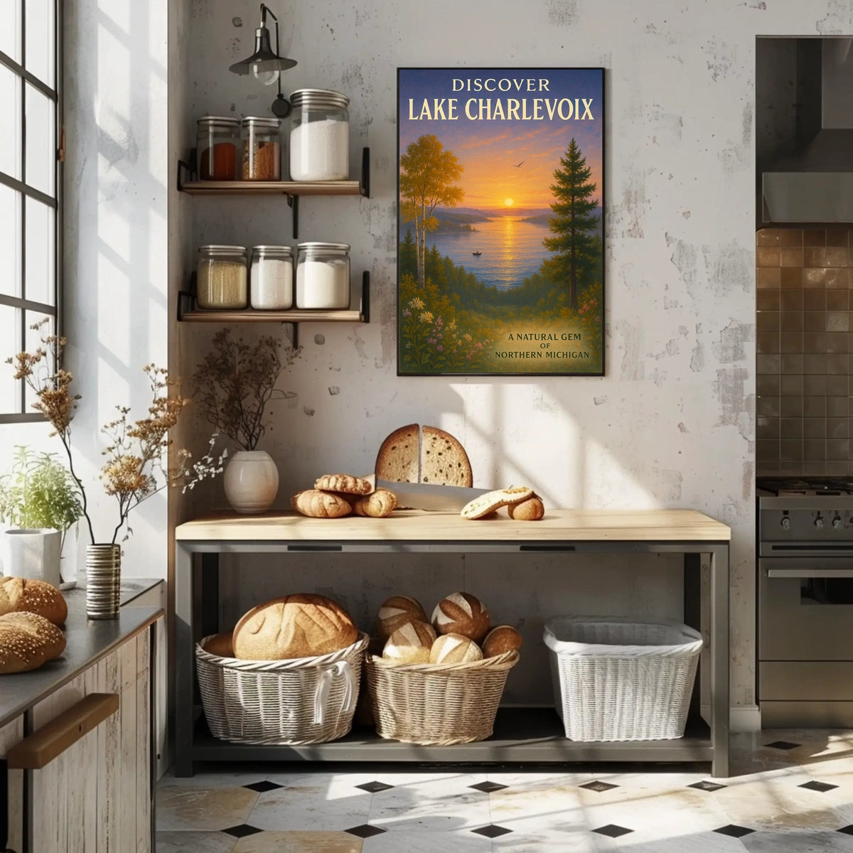 Discover Lake Charlevoix Serene Travel Poster