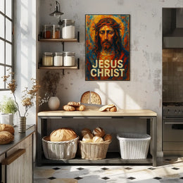 Jesus Christ Iconic Portrait Poster