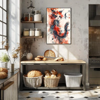 Whimsical Watercolor Cat Poster