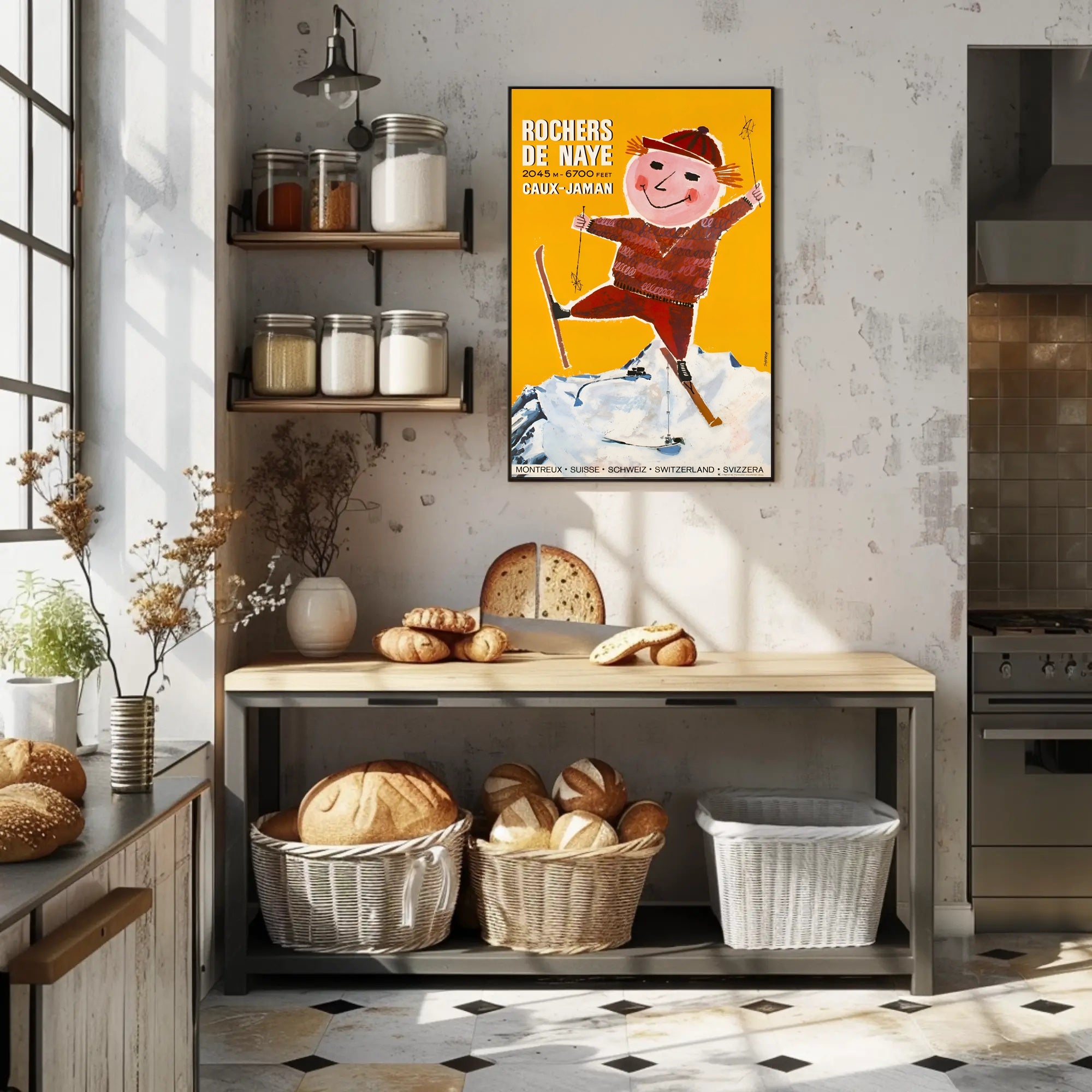 Rochers de Naye Ski Resort Poster PosterGoat