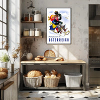 Winter Joys in Austria Vintage Travel Poster PosterGoat